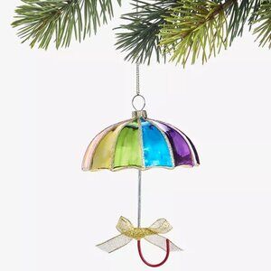 Holiday Lane Love Is Love Rainbow Umbrella with Bow Ornament, Macy's Exclusive